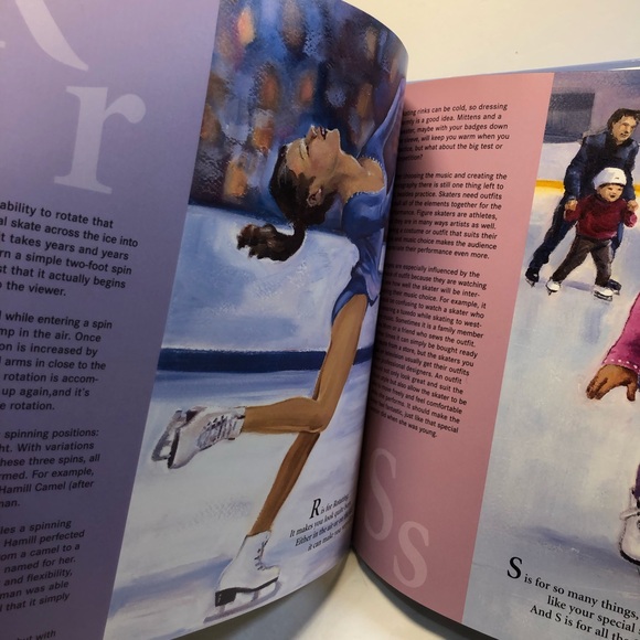 A is for Axel: An Ice Skating Alphabet by Browning, Kurt Beautiful Hardcover - Picture 6 of 14